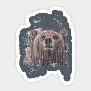 Bear Splash Sticker